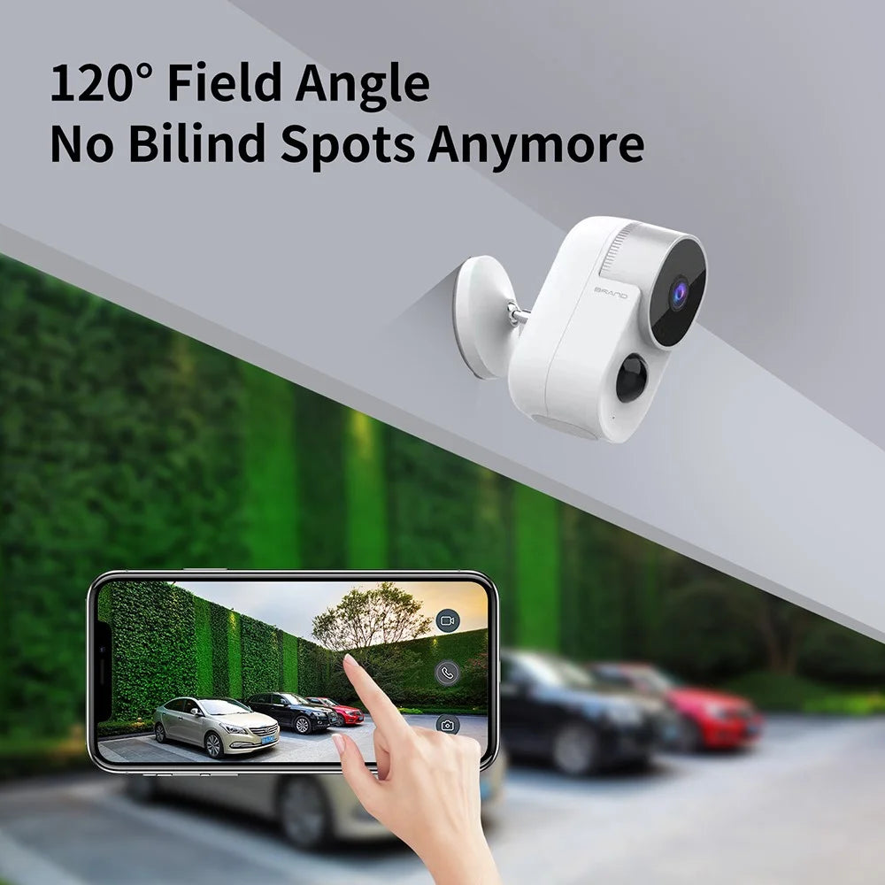 LP007 Security Camera Wireless Outdoor 1080P Night Vision Motion Detection 2-Way Talk Battery Powered WiFi Home Safety Camera - 3