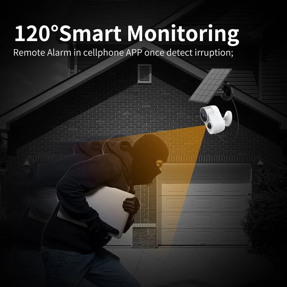 LP007 Security Camera Wireless Outdoor 1080P Night Vision Motion Detection 2-Way Talk Battery Powered WiFi Home Safety Camera - 6