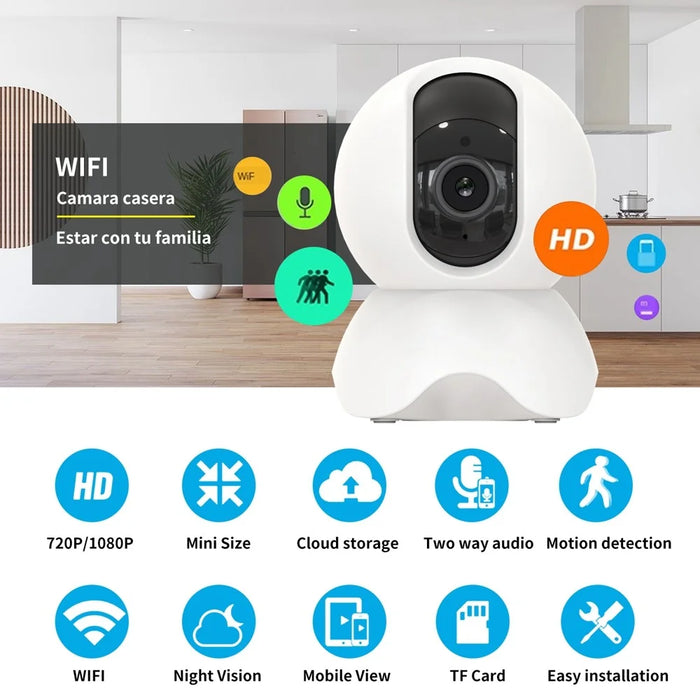 D305 Home Camera Pan Tilt 2MP Smart Security Camera HD Camera with Night Vision Function - US Plug - 2