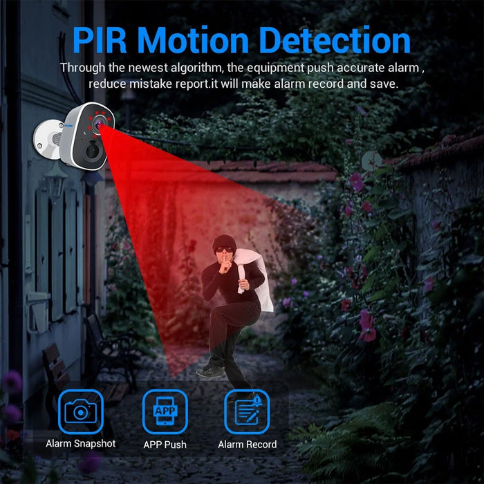 ESCAM G14 WiFi IP Camera 3MP Infrared Night Vision Outdoor Camera IP65 Waterproof 2-Way Audio - 4