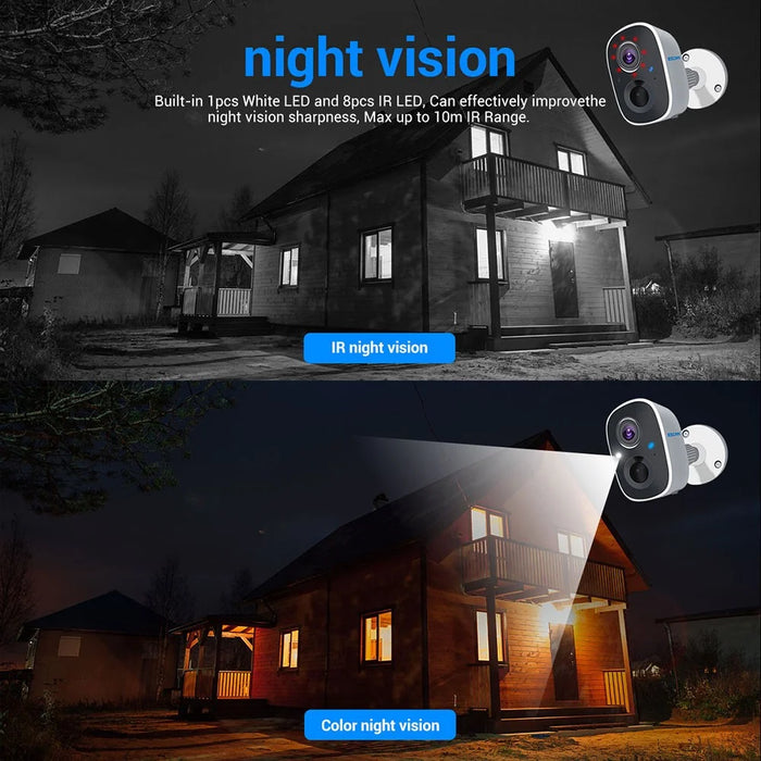 ESCAM G14 WiFi IP Camera 3MP Infrared Night Vision Outdoor Camera IP65 Waterproof 2-Way Audio - 5