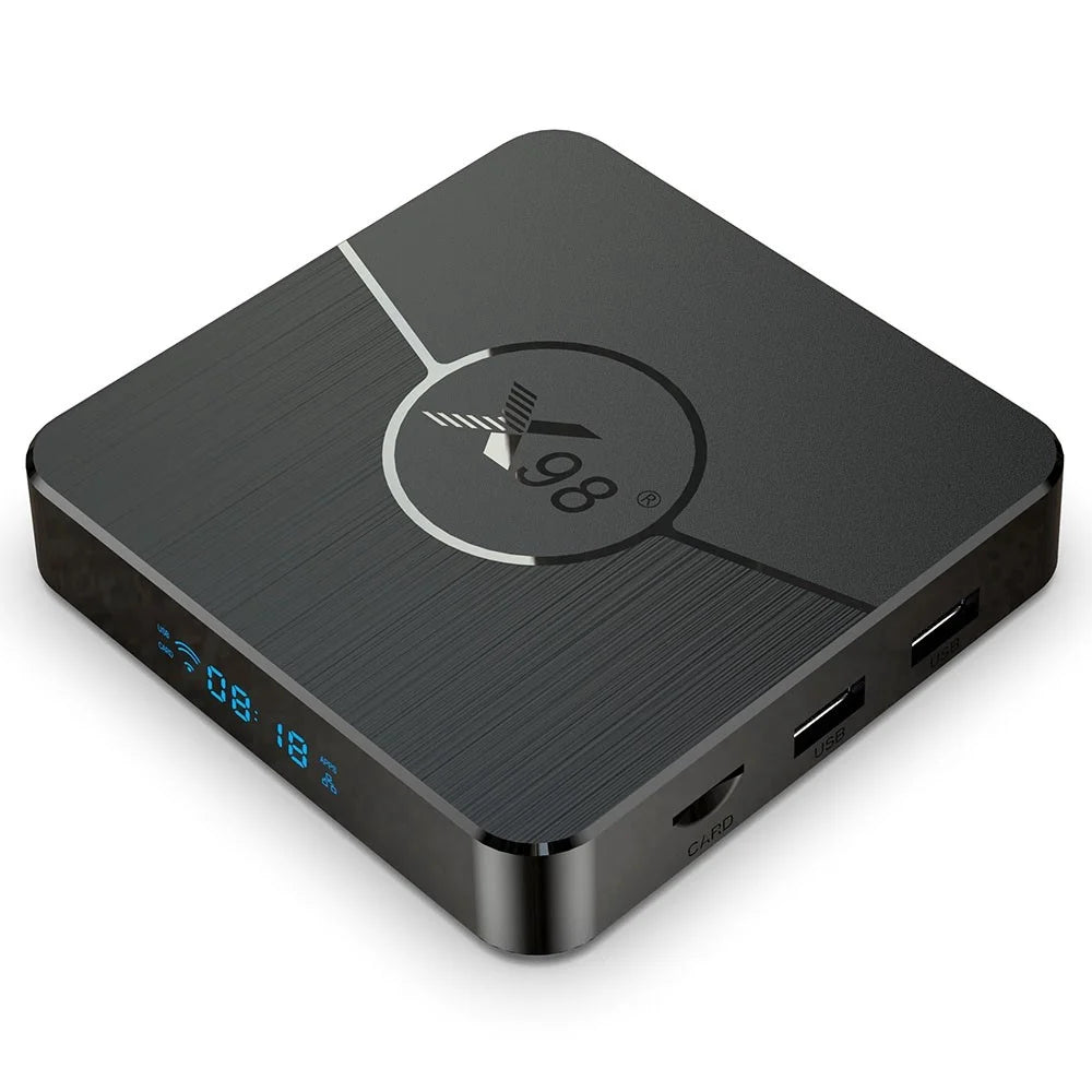 X98 Plus 2GB+16GB Android 11 Amlogic S905W2 Smart TV Box 4K 60fps 2.4G/5G Dual Band WiFi 100M Ethernet Media Player - US Plug - 1