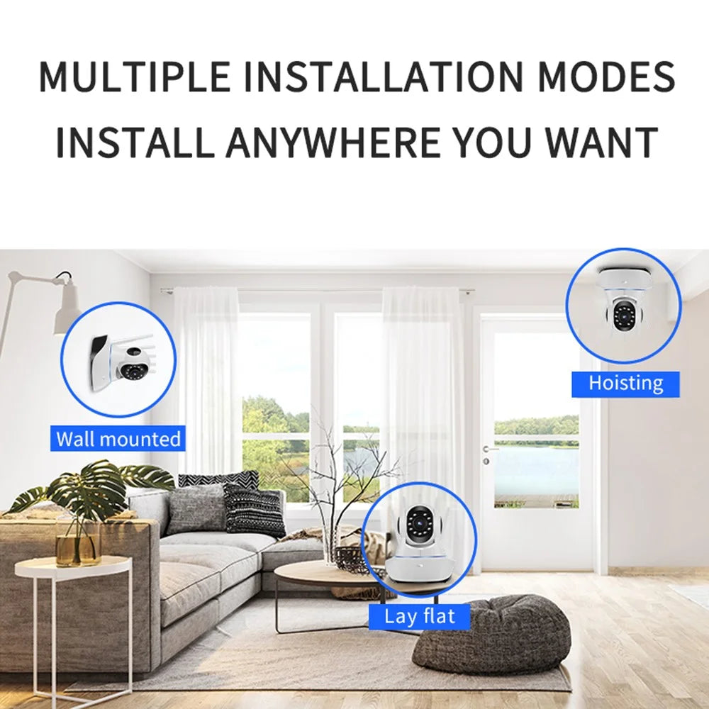 A1 Mini WiFi IP Camera 355 Degree Angle PTZ Camcorder Baby Monitor Wireless Surveillance Camera - 7