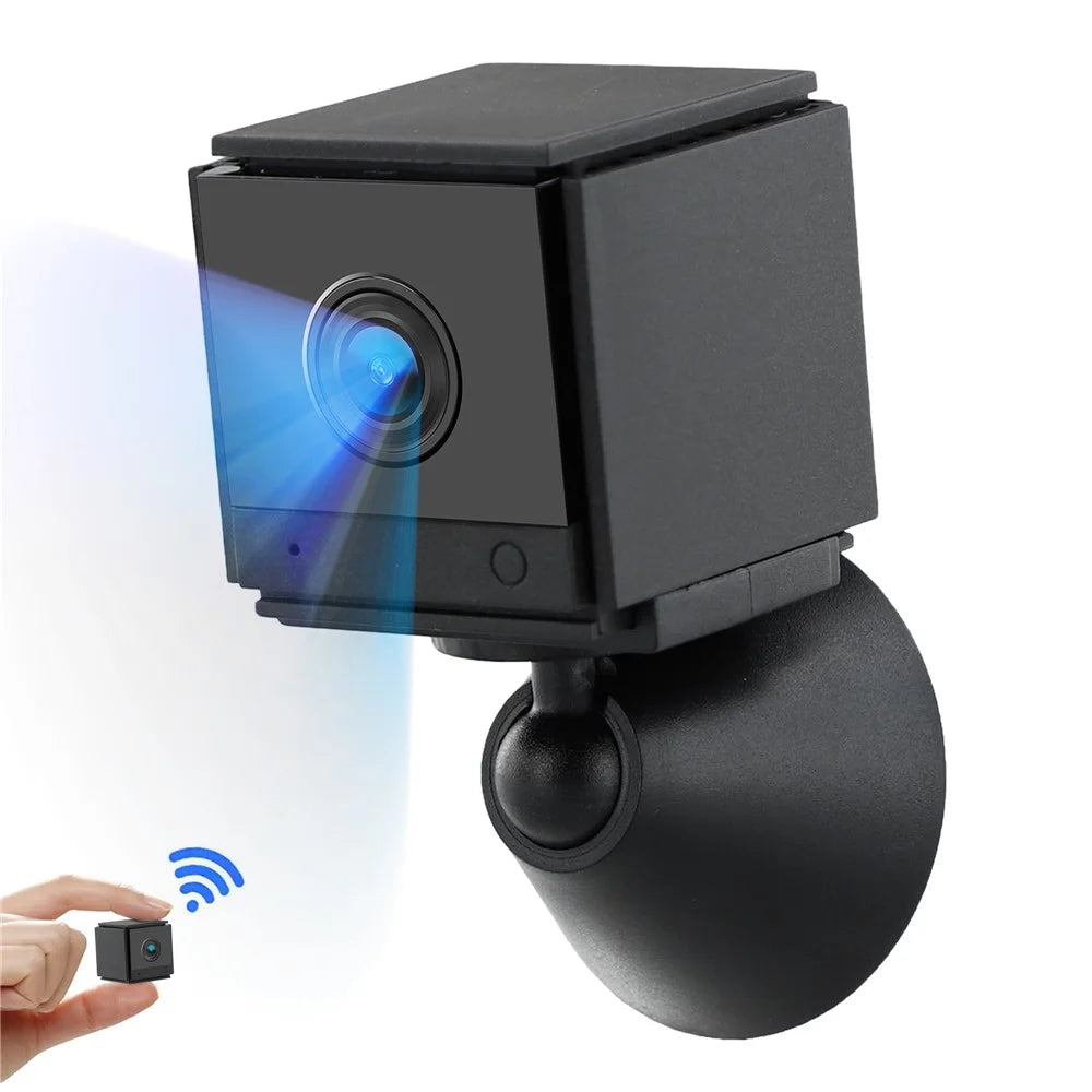 S20 Wireless Night Vision Camera 2.4G WiFi Smart Home Security Camera Support Two-Way Voice Talk - Black - 1