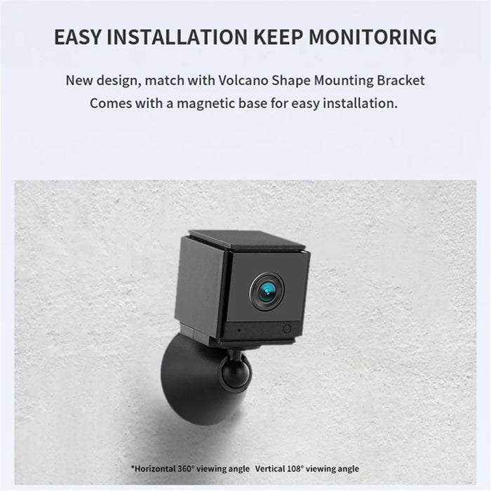 S20 Wireless Night Vision Camera 2.4G WiFi Smart Home Security Camera Support Two-Way Voice Talk - Black - 5