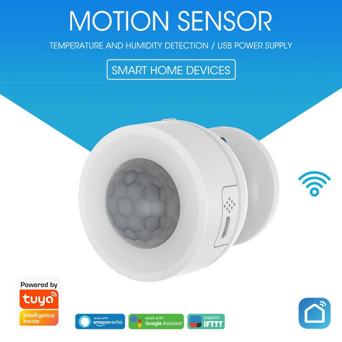 NEO NAS-PD07W 2.4GHz WiFi Motion Sensor with Temperature and Humidity Detections Indoor Human Body Infrared Sensor for Home Smart Device - 2