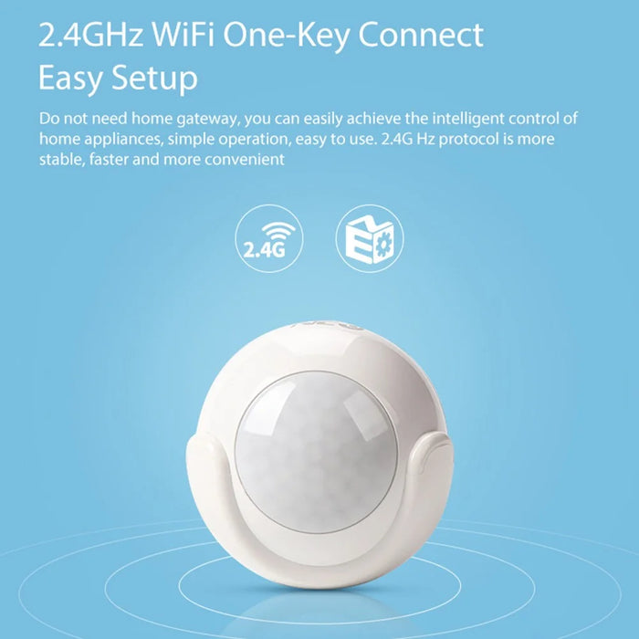 NEO NAS-PD01W Smart 2.4GHz WiFi Motion Sensor Wireless Infrared PIR Detector Support Mobile Phone Control - 3