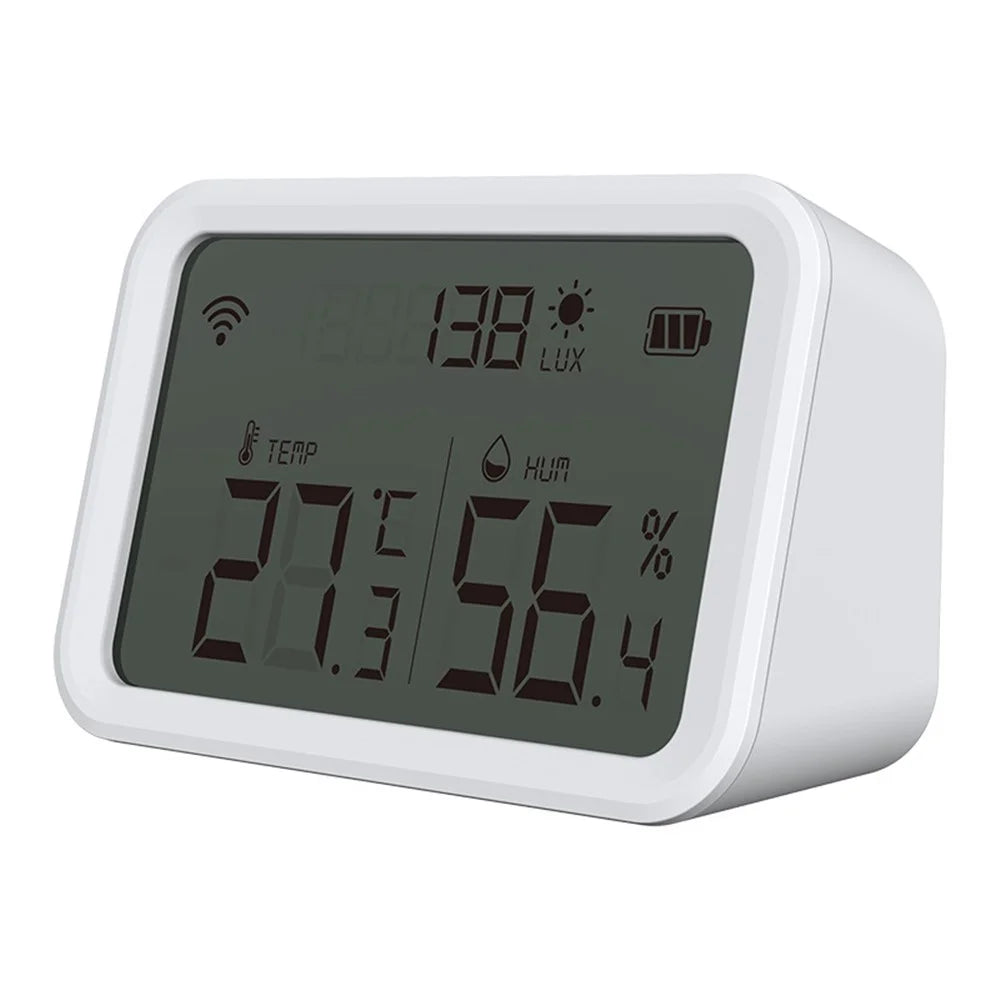 NEO NAS-TH02W Smart WiFi Temperature Humidity Monitor Wireless Luminance Sensor with APP Notification Alerts - 1