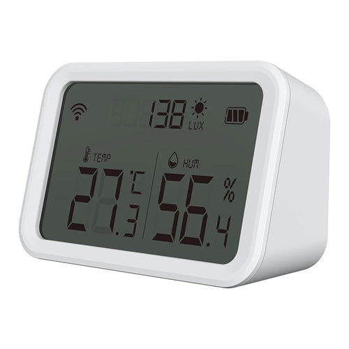 NEO NAS-TH02W Smart WiFi Temperature Humidity Monitor Wireless Luminance Sensor with APP Notification Alerts - 1