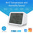 NEO NAS-CW01W 4 in 1 Multifunction Sensor Smart 2.4GHz WiFi Temperature and Humidity Detector with Dual Mode Clock / Luminance - 2