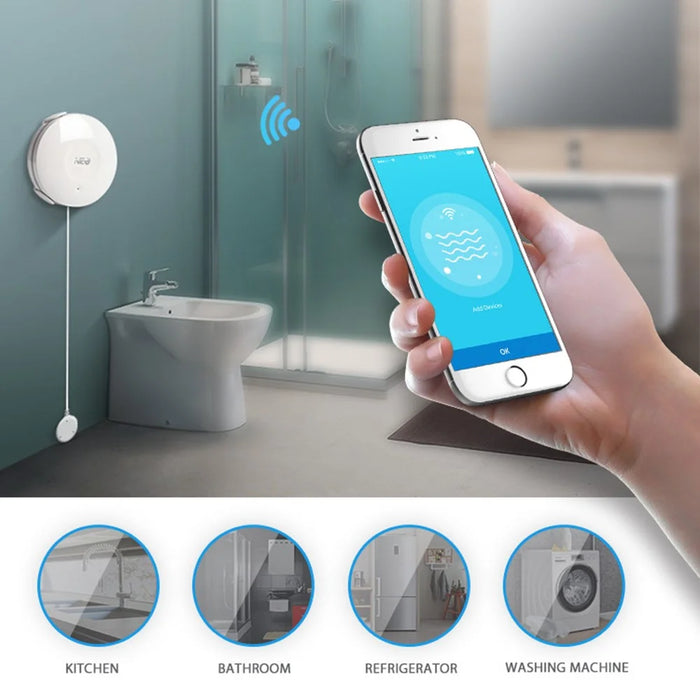 NEO NAS-WS02W WiFi Smart Water Leak Sensor Wireless Flood Sensor  Works for Tuya Smart IFTTT - 7