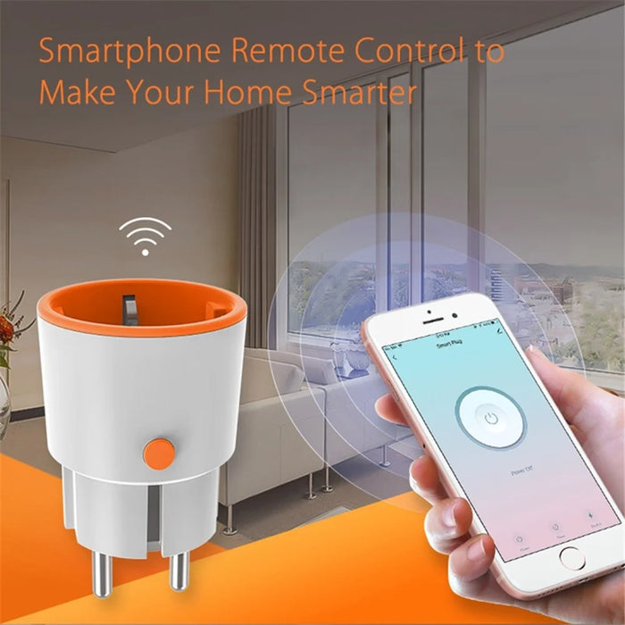 NEO NAS-WR01B Tuya ZigBee Smart Socket 16A 2.4GHz Smart Plug with Power Metering Support Smartphone Remote Control (EU Plug) - 4