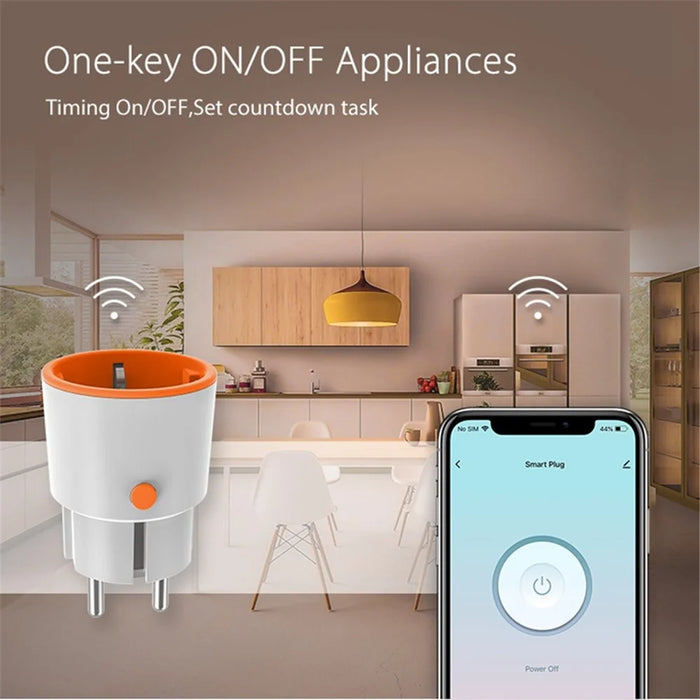 NEO NAS-WR01B Tuya ZigBee Smart Socket 16A 2.4GHz Smart Plug with Power Metering Support Smartphone Remote Control (EU Plug) - 5