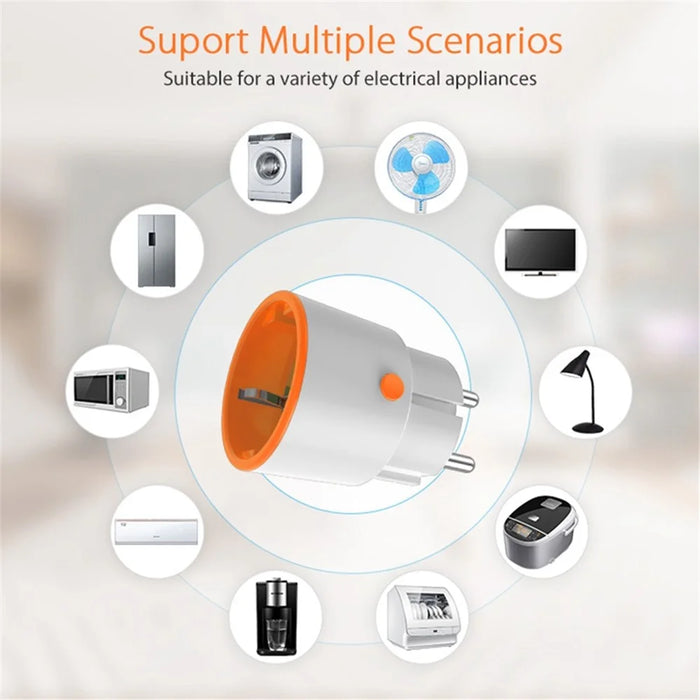 NEO NAS-WR01B Tuya ZigBee Smart Socket 16A 2.4GHz Smart Plug with Power Metering Support Smartphone Remote Control (EU Plug) - 6