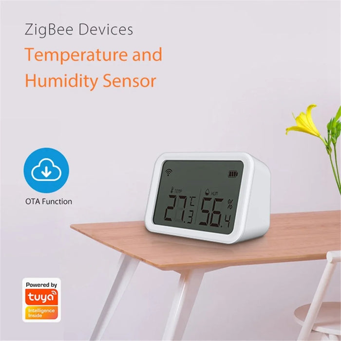 NEO NAS-TH02B Multifunction Sensor Tuya ZigBee Smart Temperature and Humidity Detector with Luminous Intensity Detection - 2