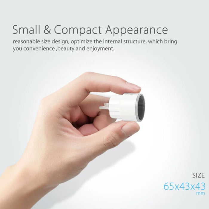NEO NAS-WR01W-10A Smart Plug 10A Current Compatible with Alexa Google Mini Smart Outlet WiFi Socket Remote Control - EU Plug - 4