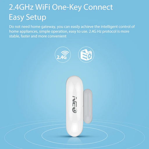 NEO NAS-DS01W Smart Wireless Door Sensor 2.4GHz WiFi Door Window Sensor Smart Home Security Devices - 2