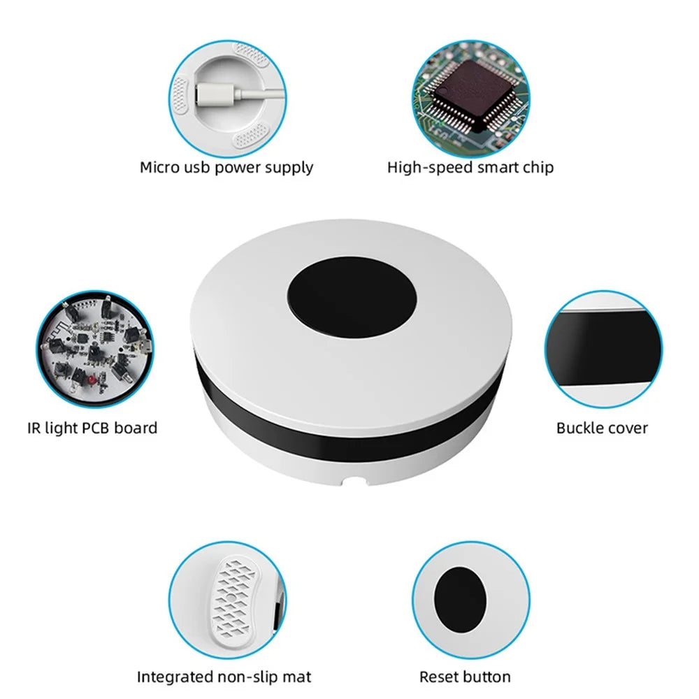 NEO NAS-IR02W Smart Home IR Infrared Remote Control Voice Controlled for TV Air Conditioner, Audio, Compatible with Alexa - White - 3
