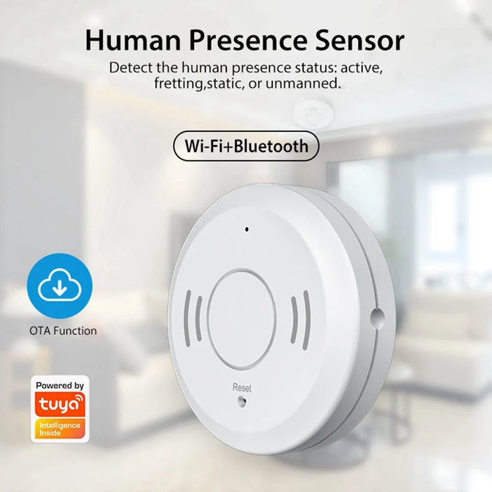 NEO NAS-PS01W Tuya Smart WiFi+Bluetooth-compatible Dual Mode Radar Human Presence Sensor APP Control Human Detection Sensor for Meeting Room Bedroom - 2