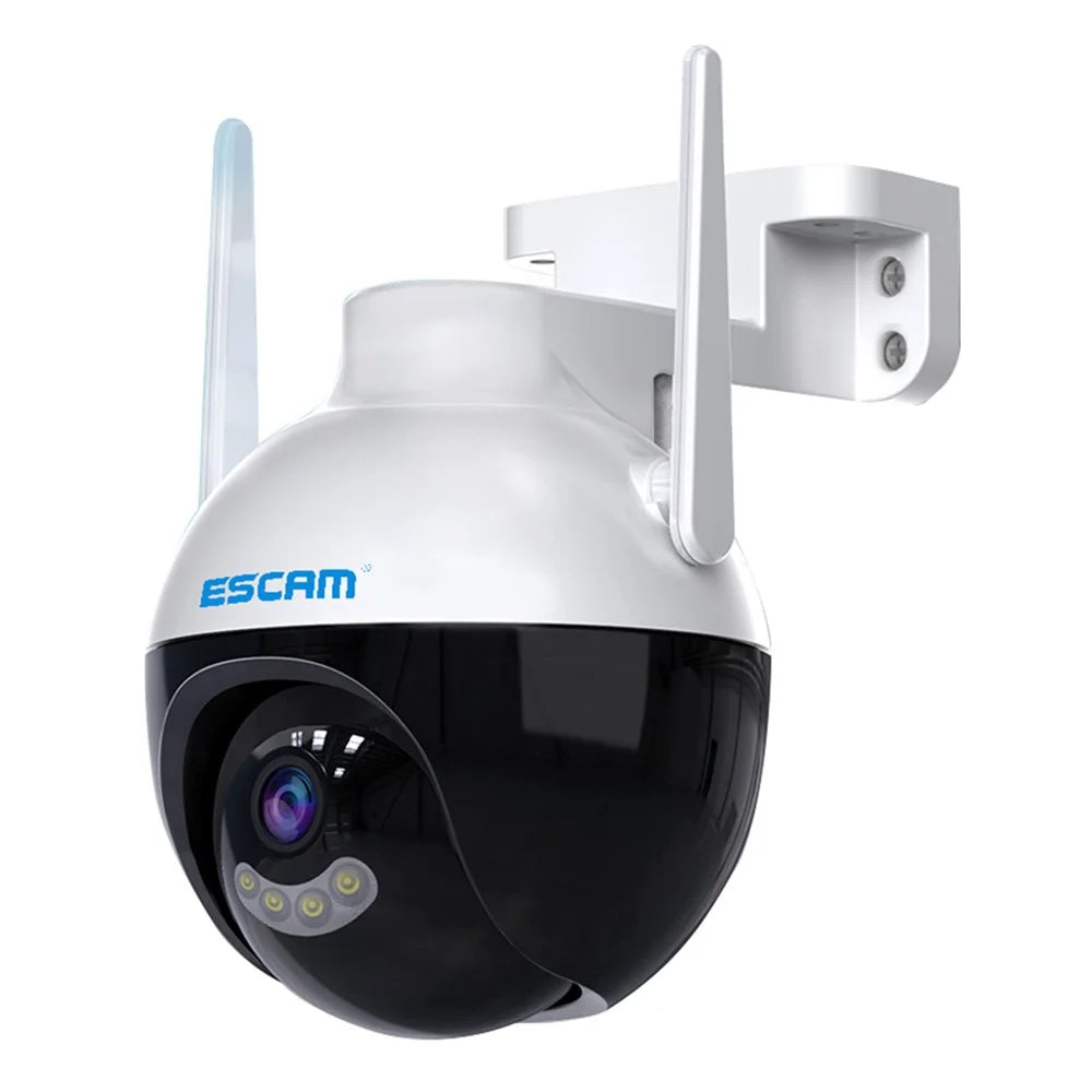 ESCAM QF300 3MP WiFi IP Camera App Mobile AI Human Detection Webcam Auto Tracking Cloud Storage Waterproof Monitor Camera Support Two-way Voice, Night Vision - US Plug - 1