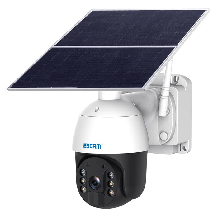 ESCAM QF724 Waterproof Solar Power 3.0MP Camera PIR Night Vision Surveillance Pan Tilt Camera for Home Security - US Plug - 1
