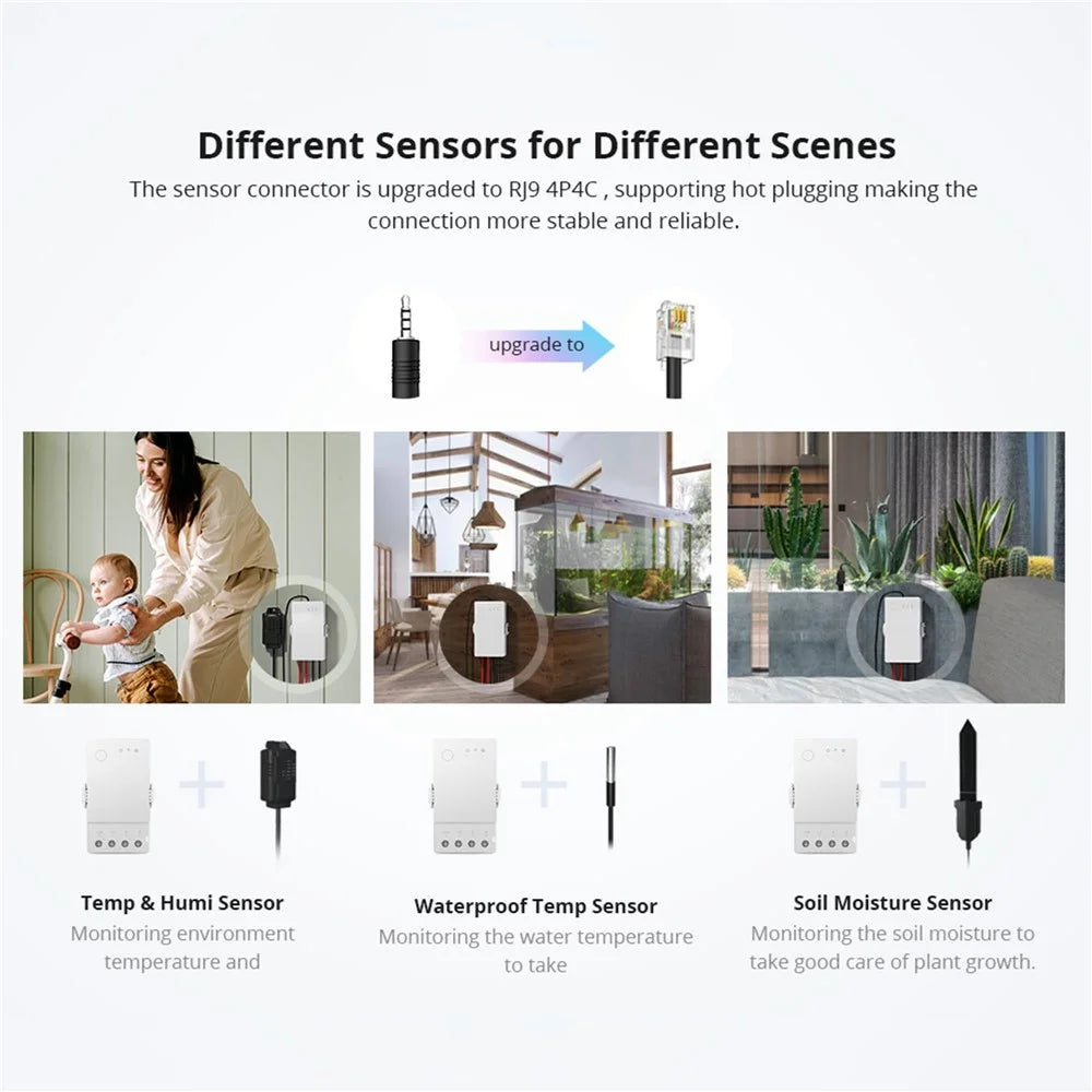 SONOFF TH Origin THR320 20A Max Smart Temperature and Humidity Monitoring Switch Temperature Humidity Sensor for Home, Swimming Pool, Greenhouse - 4