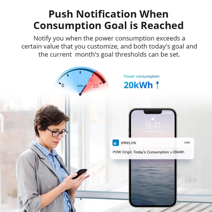 SONOFF POW Origin POWR316 16A Max Smart Meter Switch Smart Home Universal DIY Module Switch Support Home Assistant, IFTTT - 7