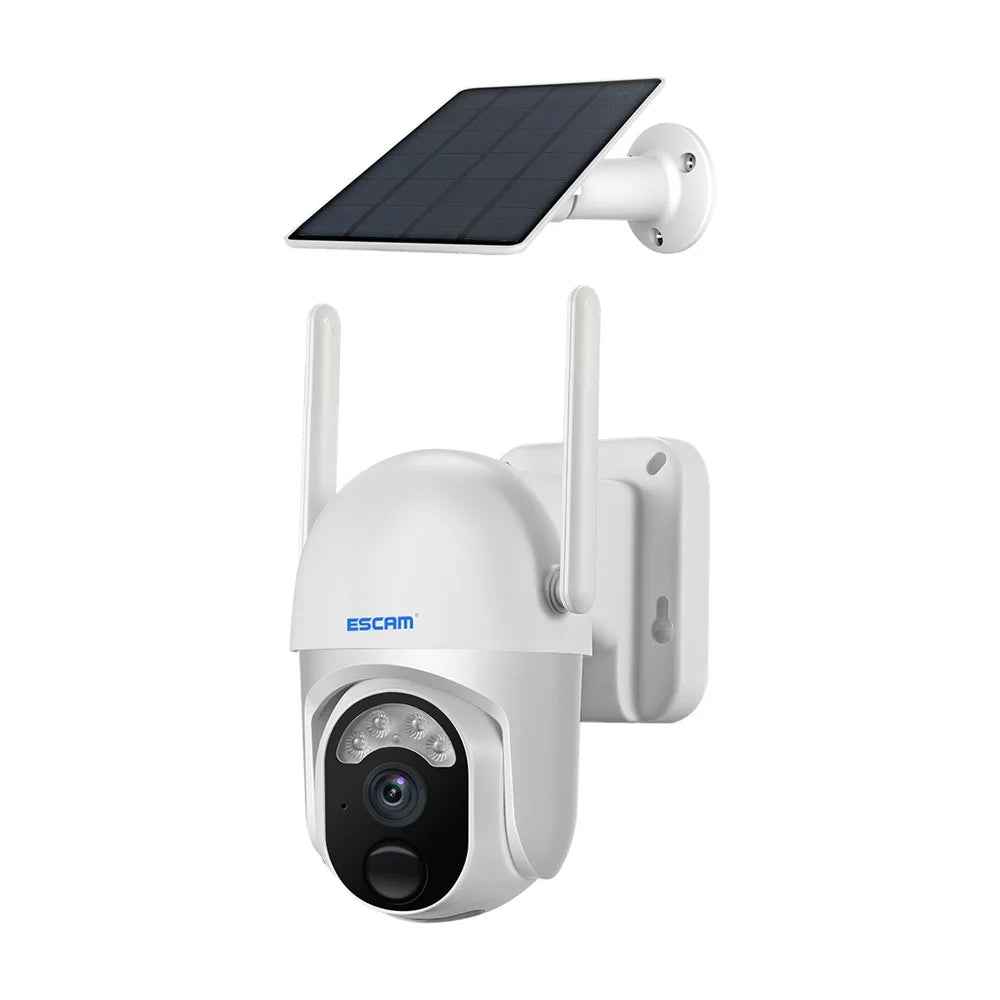 ESCAM QF103 3MP Cloud Storage PT WiFi PIR Alarm IP Camera + Solar Panel Full Color Night Vision Camera Security Monitor Camera Support Two Way Audio - 1