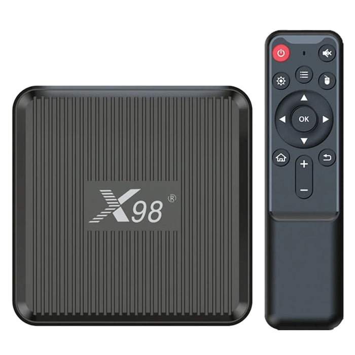 X98Q 2G+16G Smart TV Box 4K Media Player Android 11 Amlogic S905W2 4K 2.4G 5G WiFi H.265 3D Video Set Top Box Receiver - US Plug - 1