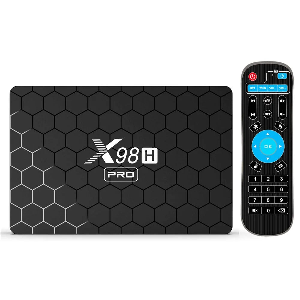 X98H Pro Smart TV Box Allwinner BT5 Android 12 2.4G / 5.8G Dual-Band WiFi6 1000M Ethernet Media Player 6K Video Output (4G+32G) - UK Plug - 1