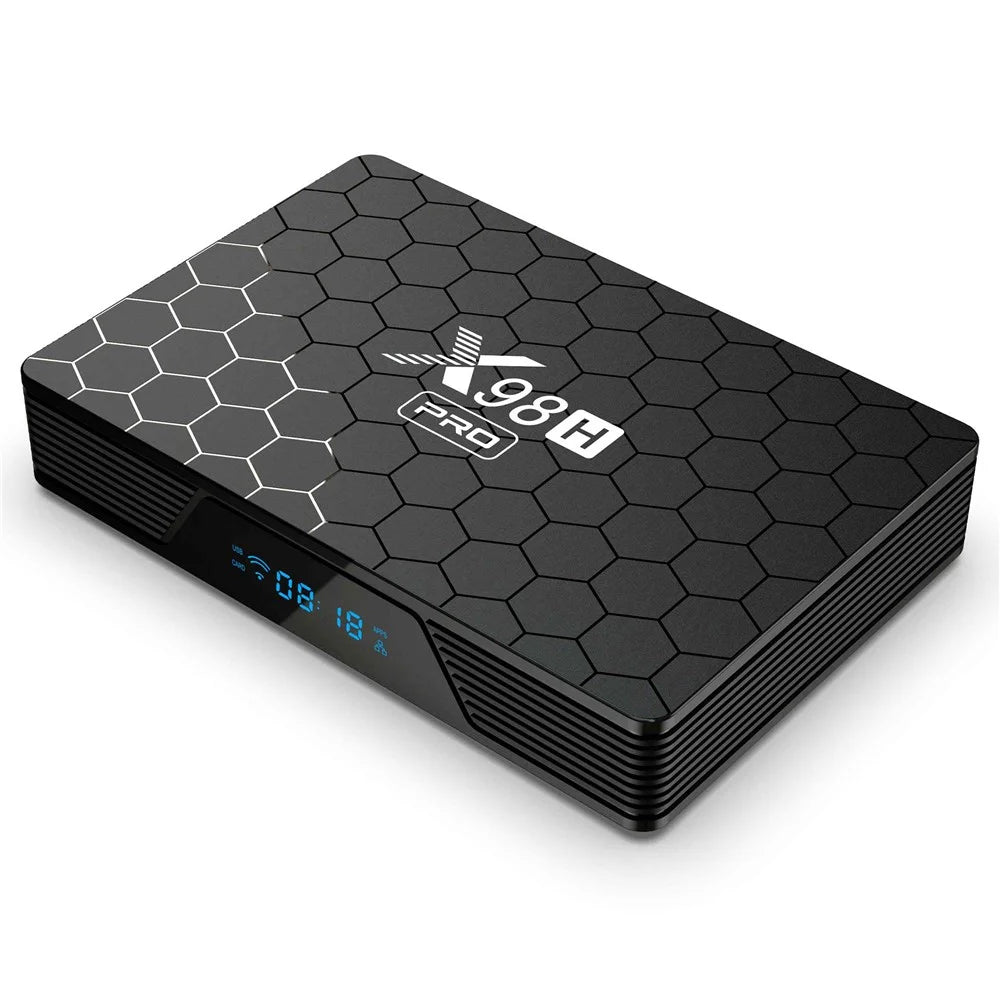 X98H Pro Smart TV Box Allwinner BT5 Android 12 2.4G / 5.8G Dual-Band WiFi6 1000M Ethernet Media Player 6K Video Output (4G+32G) - UK Plug - 2
