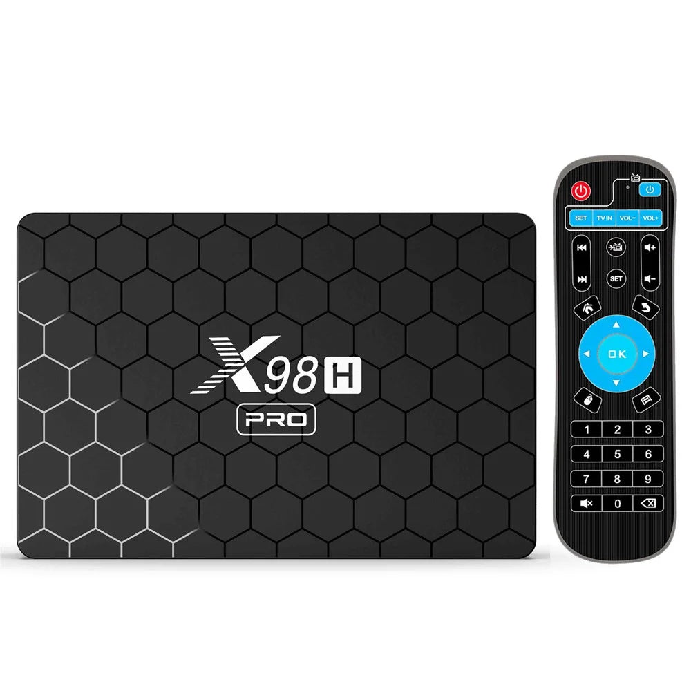 X98H Pro 2.4G / 5.8G Dual-Band WiFi6 Android 12 Smart TV Box Allwinner H618 1000M Ethernet Quad-Core 6K Video Output Media Player (4G+64G) - UK Plug - 1