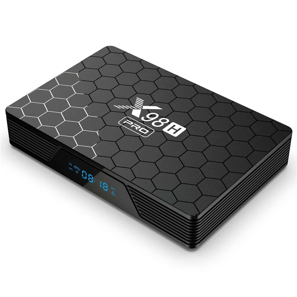 X98H Pro 2.4G / 5.8G Dual-Band WiFi6 Android 12 Smart TV Box Allwinner H618 1000M Ethernet Quad-Core 6K Video Output Media Player (4G+64G) - UK Plug - 3