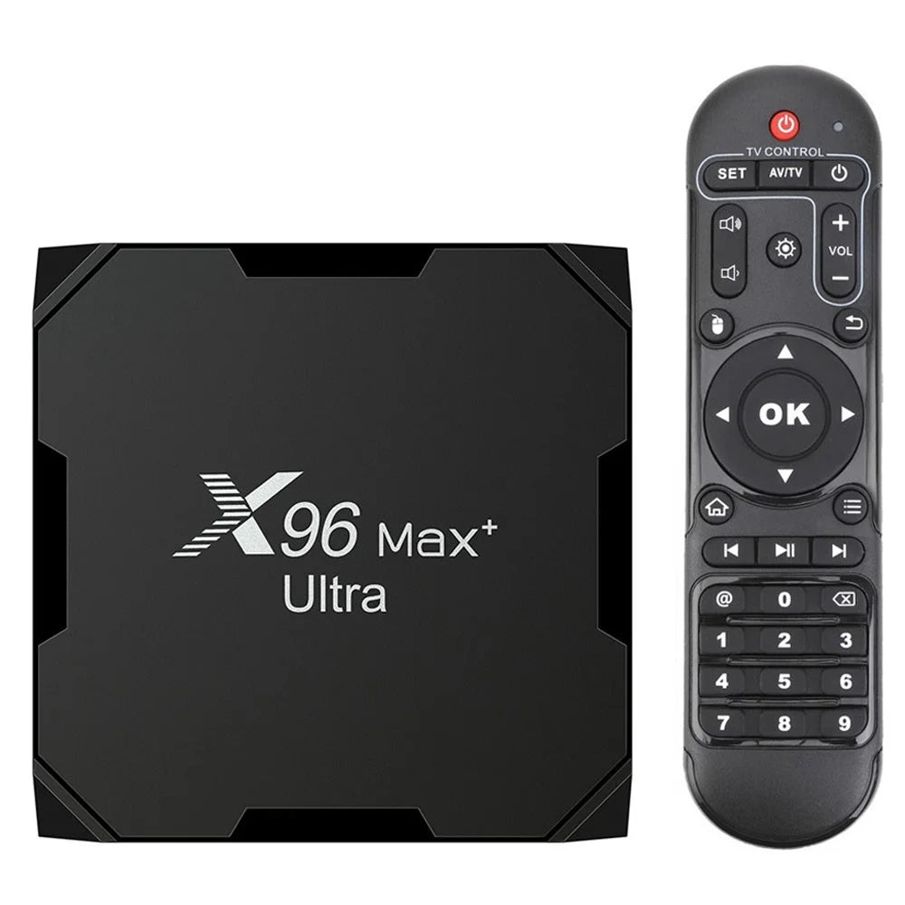X96Max+ Ultra 2.4 / 5G Dual WiFi 8K TV Box Amlogic S905X4 Quad Core Android 11.0 4G 64G AV H.265 Media Player Set Top Box - US Plug - 1