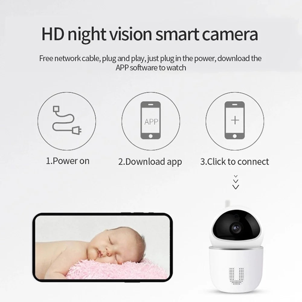 SK-ZA03 WiFi Wireless Security Camera Smart Tracking Monitor Camera 1080P (2.0MP) Webcam for Home, School, Shop - US Plug - 7