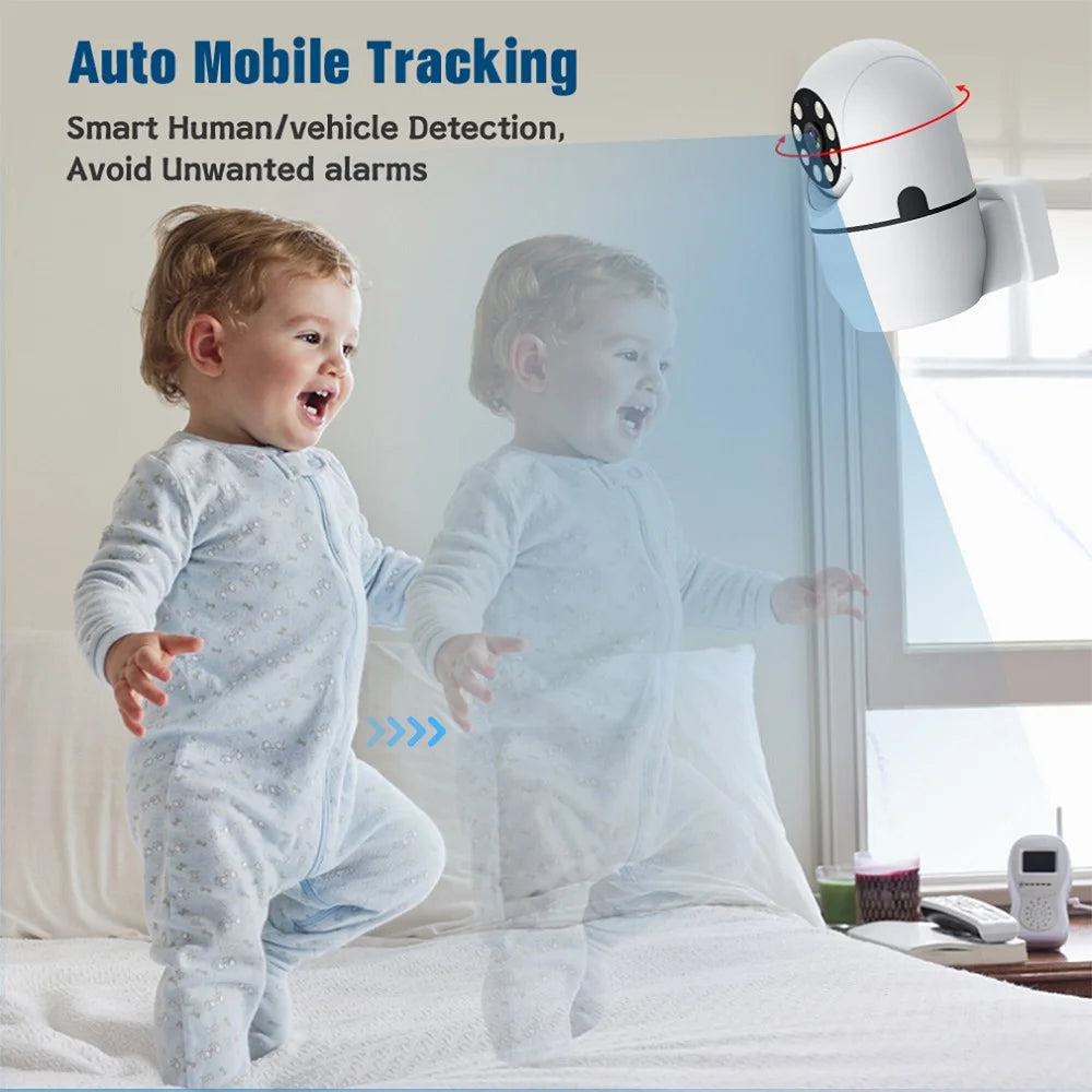 YFY Q9 2.4G / 5.8G Dual Band Surveillance Camera WiFi Mobile Phone Control Two-Way Voice Monitor Camera with Full Color Night Vision (EU Plug) - 4