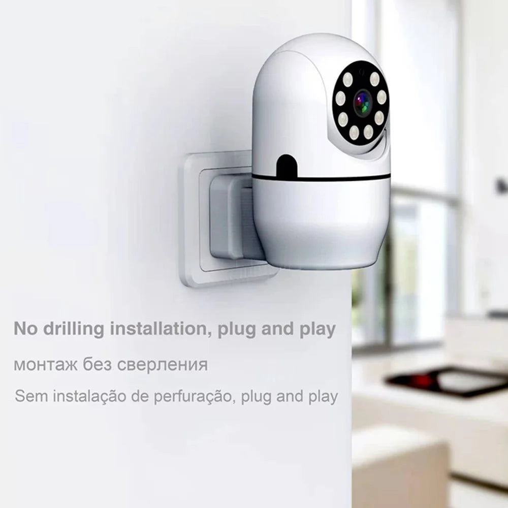 YFY Q9 2.4G / 5.8G Dual Band Surveillance Camera WiFi Mobile Phone Control Two-Way Voice Monitor Camera with Full Color Night Vision (EU Plug) - 5
