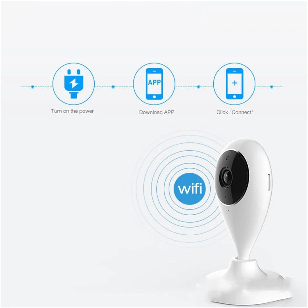 GC70 WiFi Wireless Security Camera 1080P Camera Monitor IR Night Vision Video Surveillance Device for Home - US Plug - 4