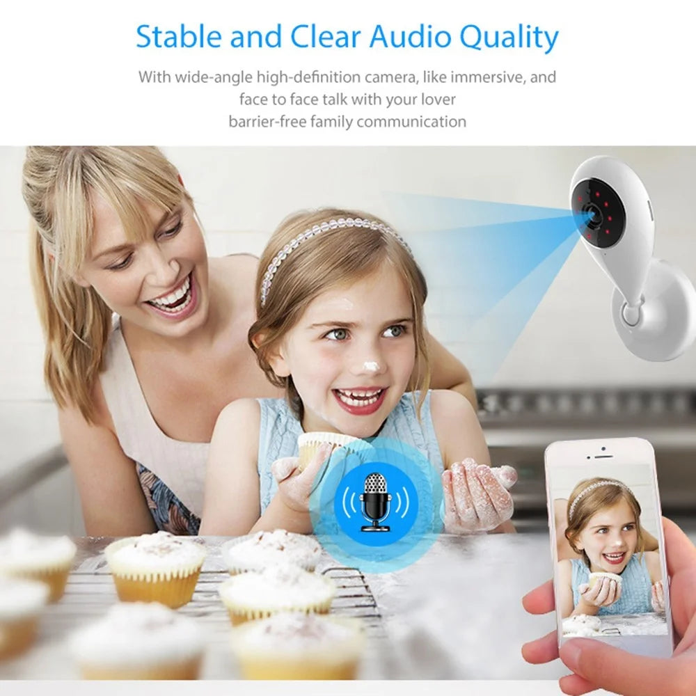 GC70 WiFi Wireless Security Camera 1080P Camera Monitor IR Night Vision Video Surveillance Device for Home - US Plug - 5