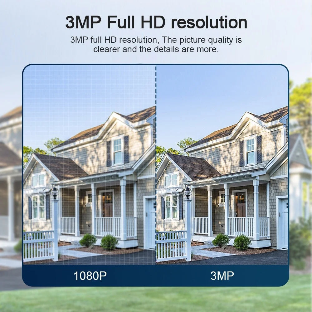 5688S Smart Tuya 3MP Mini WiFi PTZ Camera with Dual Fill Lights Full Color Night Vision Two Way Audio Camera Monitor Home Security Devices - US Plug - 5