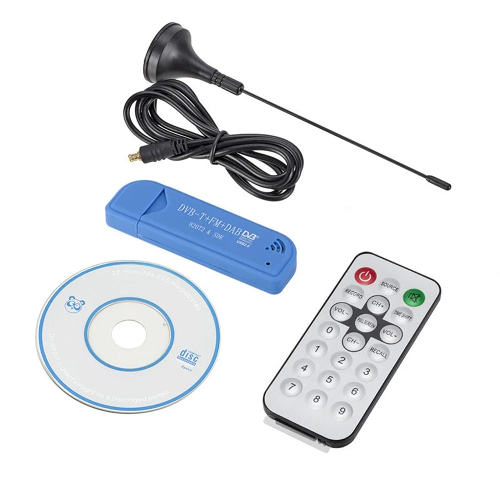 USB2.0 SDR+DAB+FM TV RTL2832U+R820T2 DVB-T Stick Portable TV-Stick Support Full-HD 1080P - 5