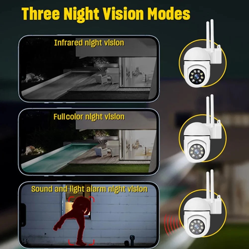A7 Wireless WiFi Surveillance Camera Two-Way Voice Camera Monitor Support Night Vision for Home, Office - 4