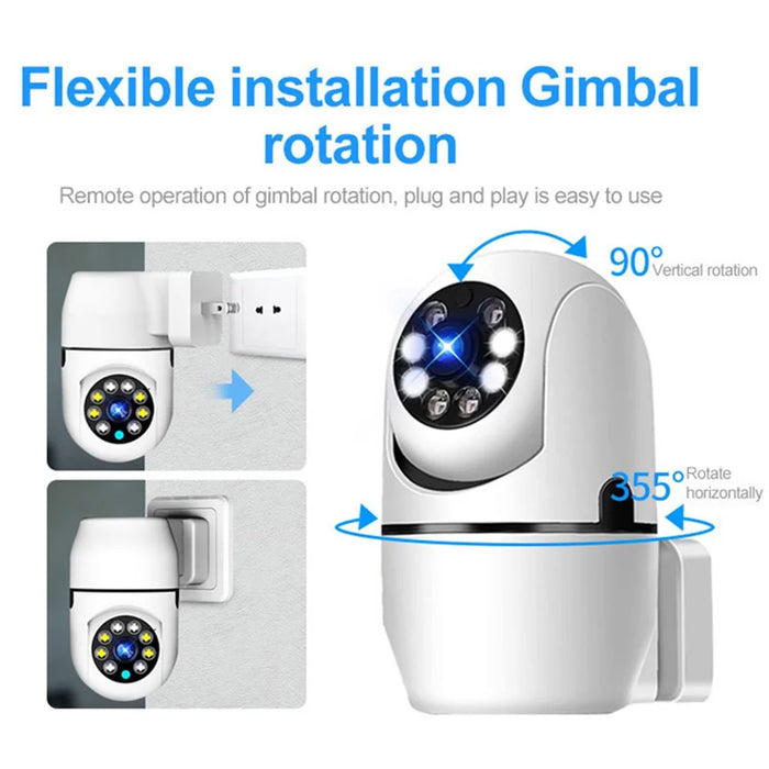 A11 2.4G Wireless WiFi Socket Camera Two-Way Voice Camera Monitor Support Infrared Night Vision Home, Office Surveillance Safety Camera - EU Plug - 6