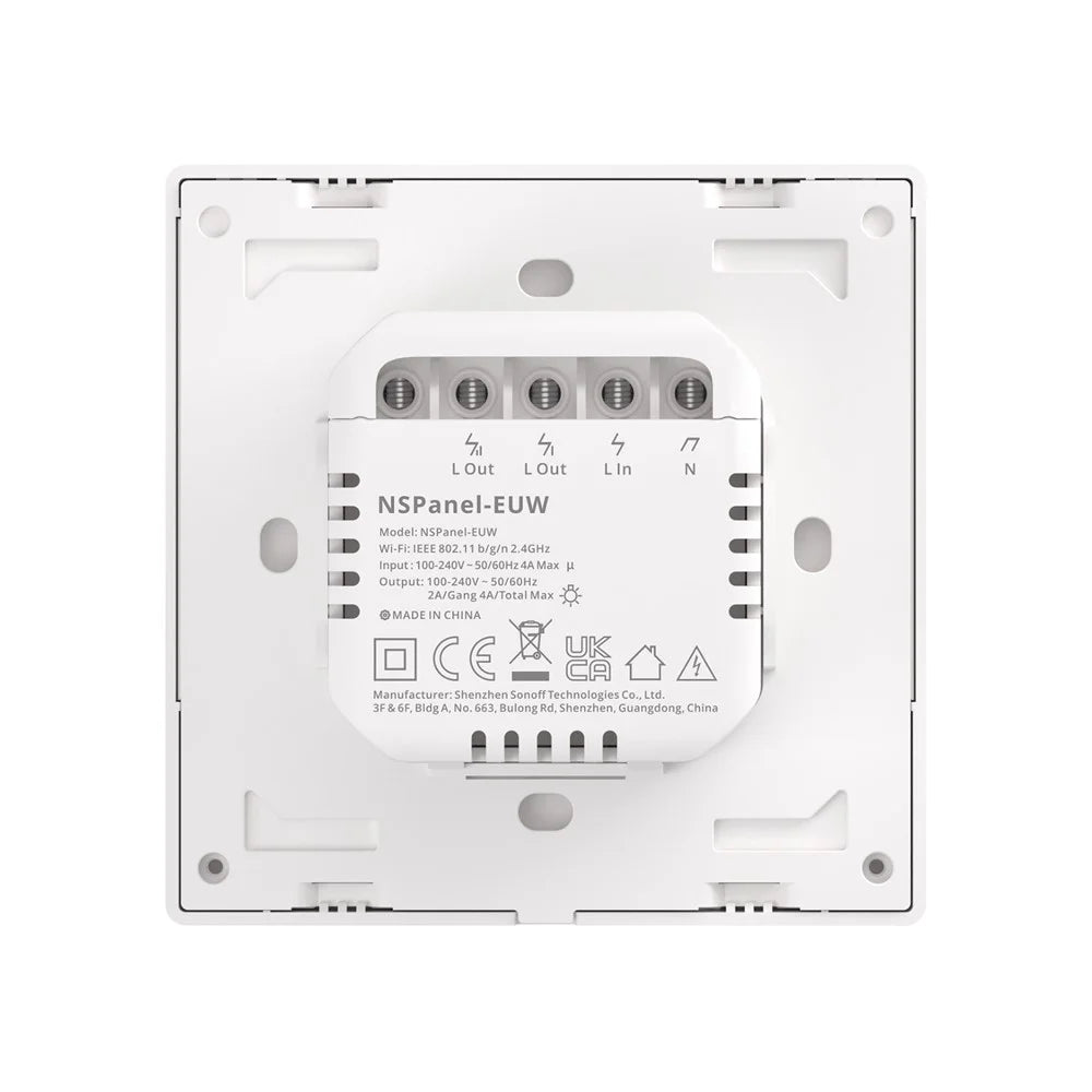 SONOFF NSPanel-EU 2-Gang Smart Home Control Touchscreen Design Smart Scene Wall Switch Panel - EU Plug - 4