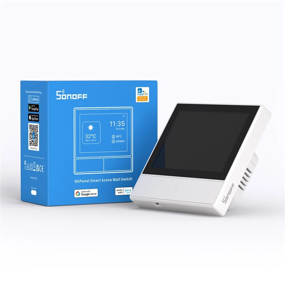 SONOFF NSPanel-EU 2-Gang Smart Home Control Touchscreen Design Smart Scene Wall Switch Panel - EU Plug - 5