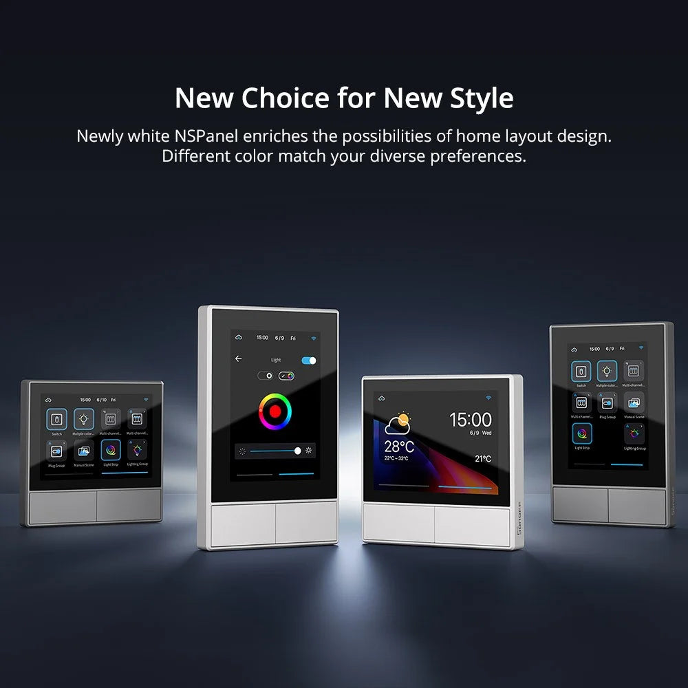 SONOFF NSPanel-EU 2-Gang Smart Home Control Touchscreen Design Smart Scene Wall Switch Panel - EU Plug - 6