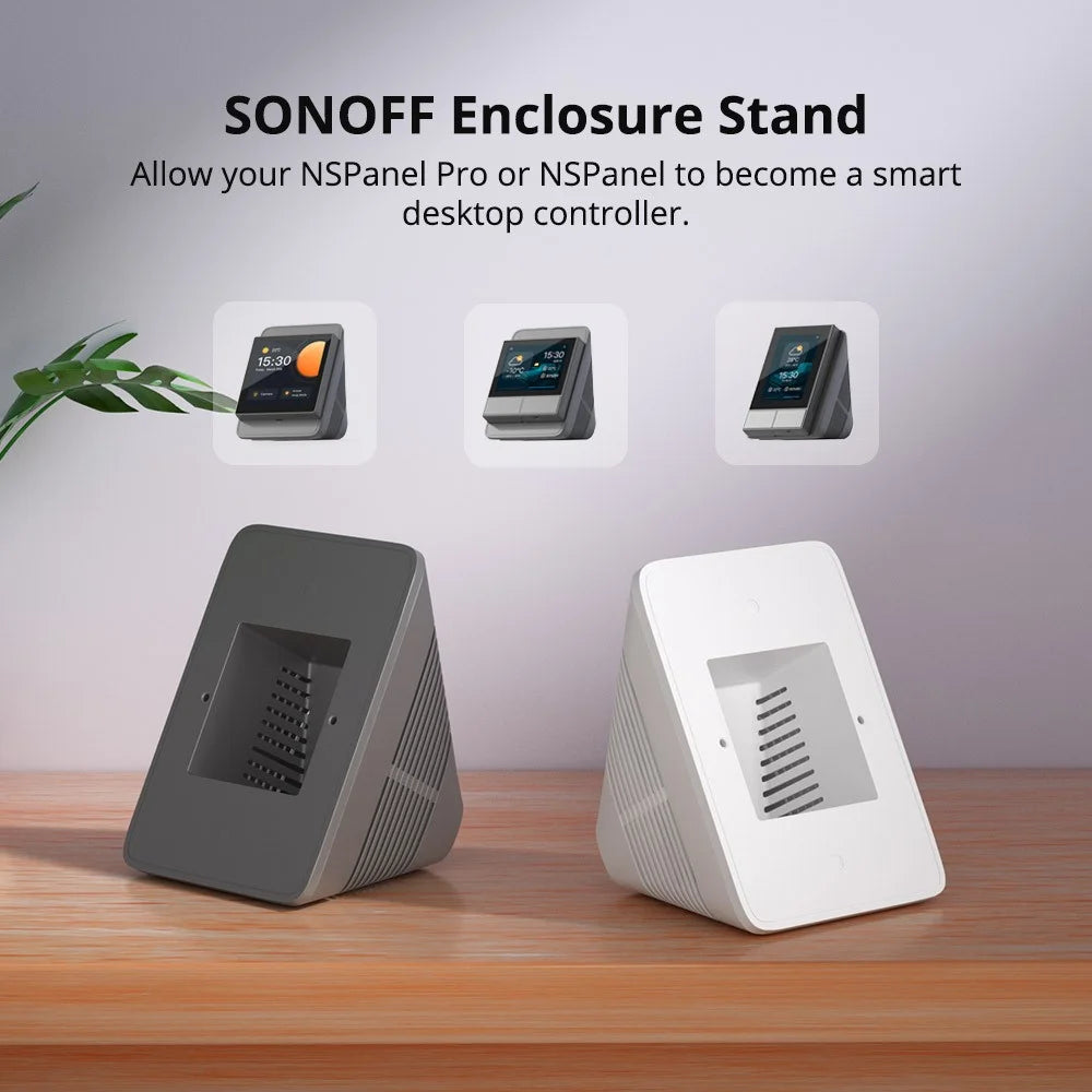 SONOFF StandbB / StandW Switch Desk Enclosure Stand Holder Mount for NSPanel-US / NSPanel-EU / NSPanel Pro - Black - 3