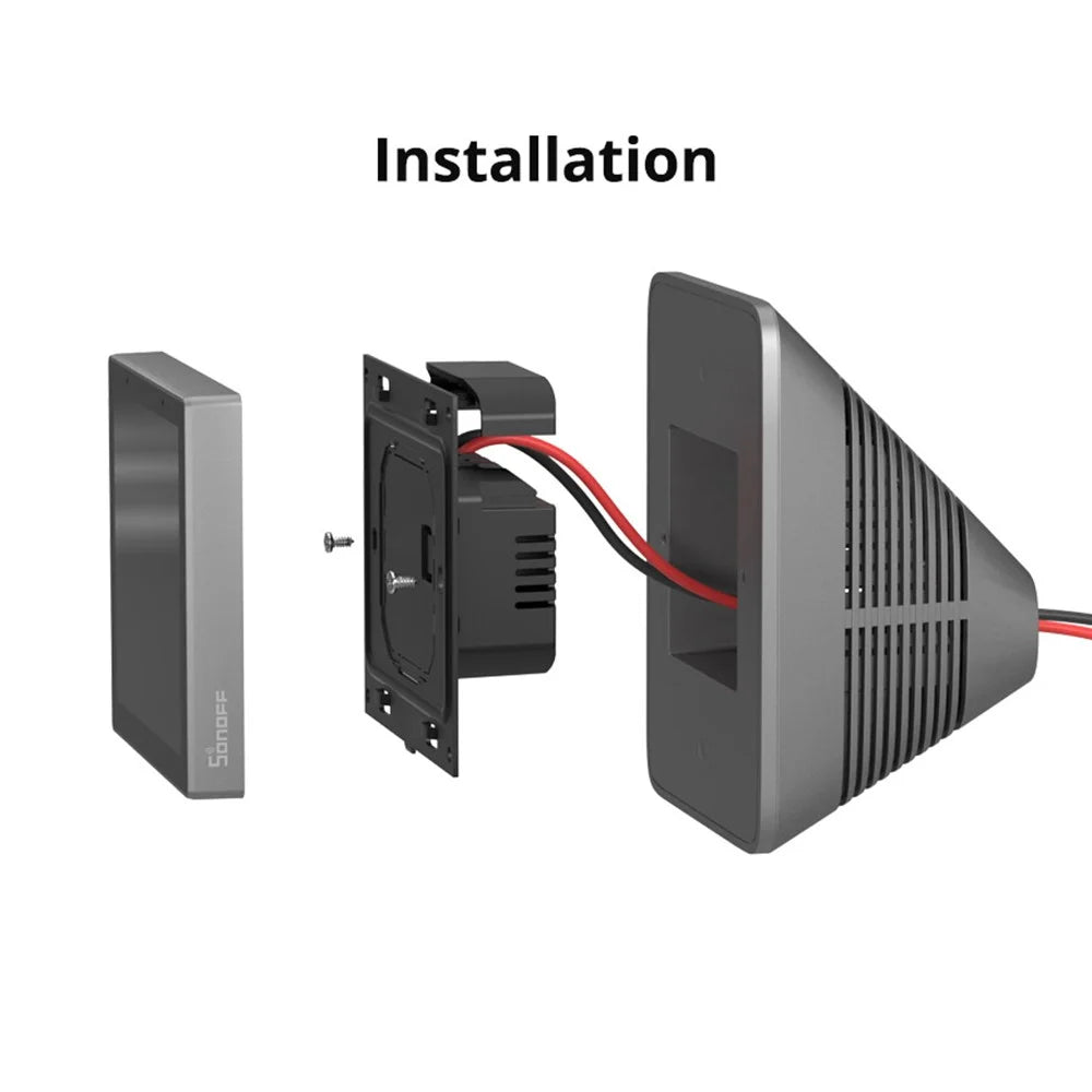 SONOFF StandbB / StandW Switch Desk Enclosure Stand Holder Mount for NSPanel-US / NSPanel-EU / NSPanel Pro - Black - 5