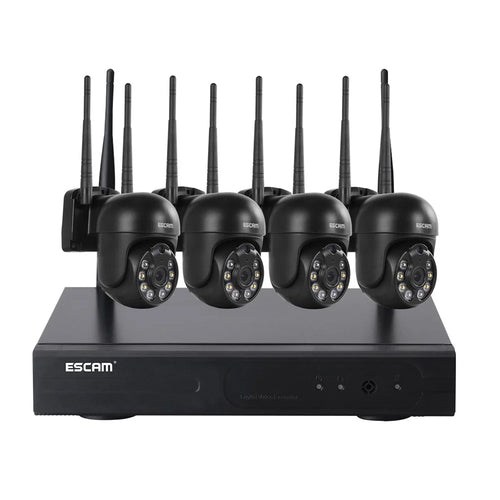 ESCAM WNK614 Wireless Camera Set HD 3MP Monitor Camera Support Two-Way Voice - US Plug - 1