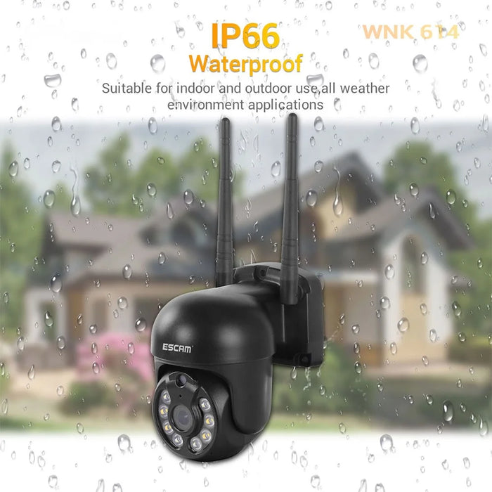 ESCAM WNK614 Wireless Camera Set HD 3MP Monitor Camera Support Two-Way Voice - US Plug - 6